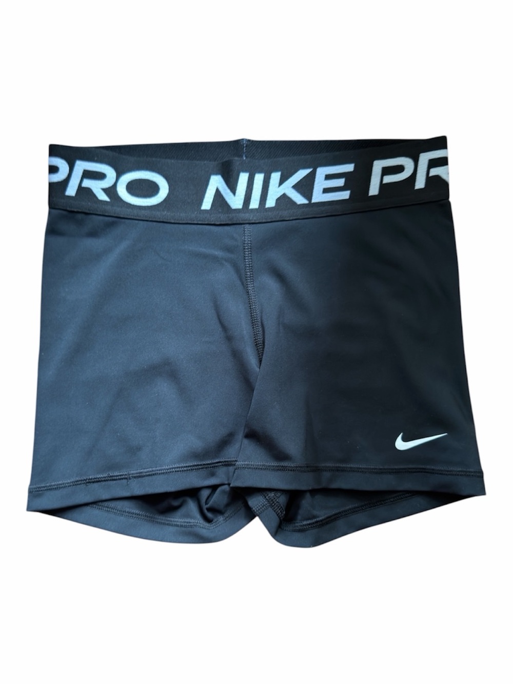 Nike Black Dri-FIT Performance Shorts with White Logo